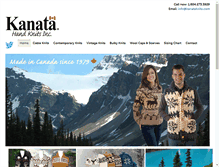 Tablet Screenshot of kanataknits.com